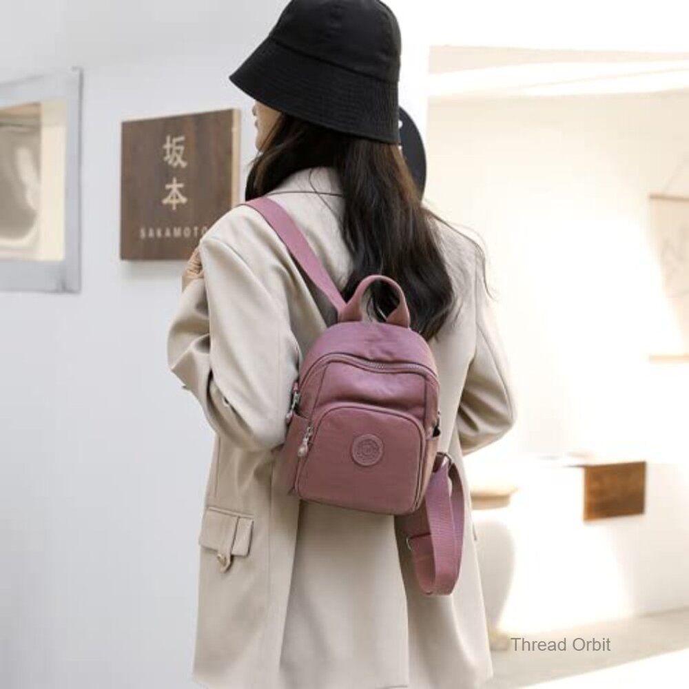 Mini Nylon Backpack Waterproof Daypack Crossbody … - image 6